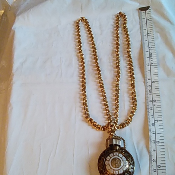 This is 32" inch long Perfume Bottle Pendant Necklace - Picture 6 of 8